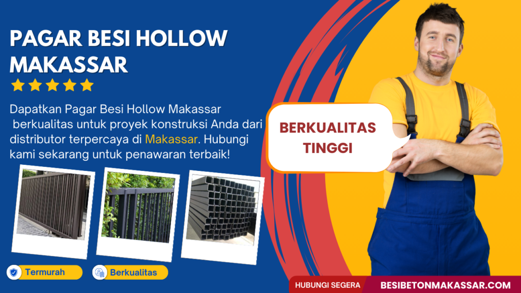 pagar besi hollow makassar